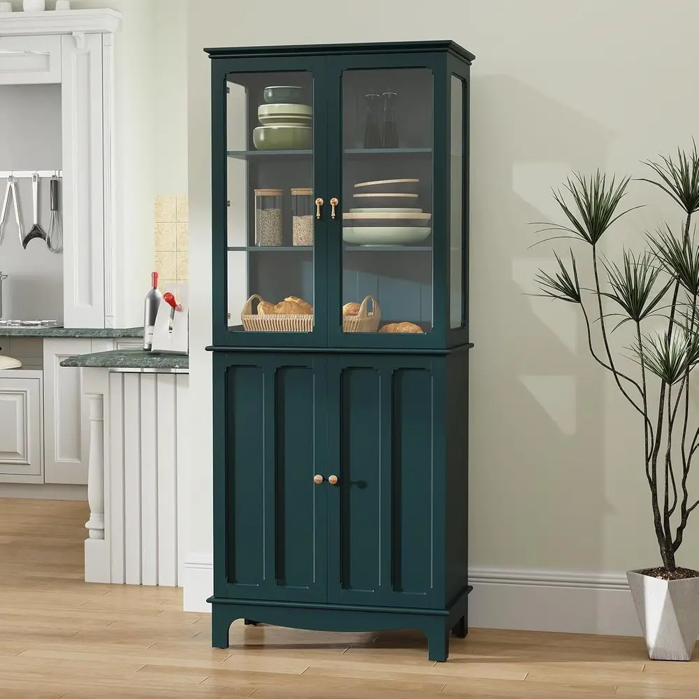 Classic 72 Tall Kitchen Pantry Storage Cabinet with Glass Door and Adjustable Shelves for Kitchen, Living, and Dining Areas in T
Classic 72 Tall Kitchen Pantry Storage Cabinet with Glass Door and Adjustable Shelves for Kitchen, Living, and Dining Areas in T