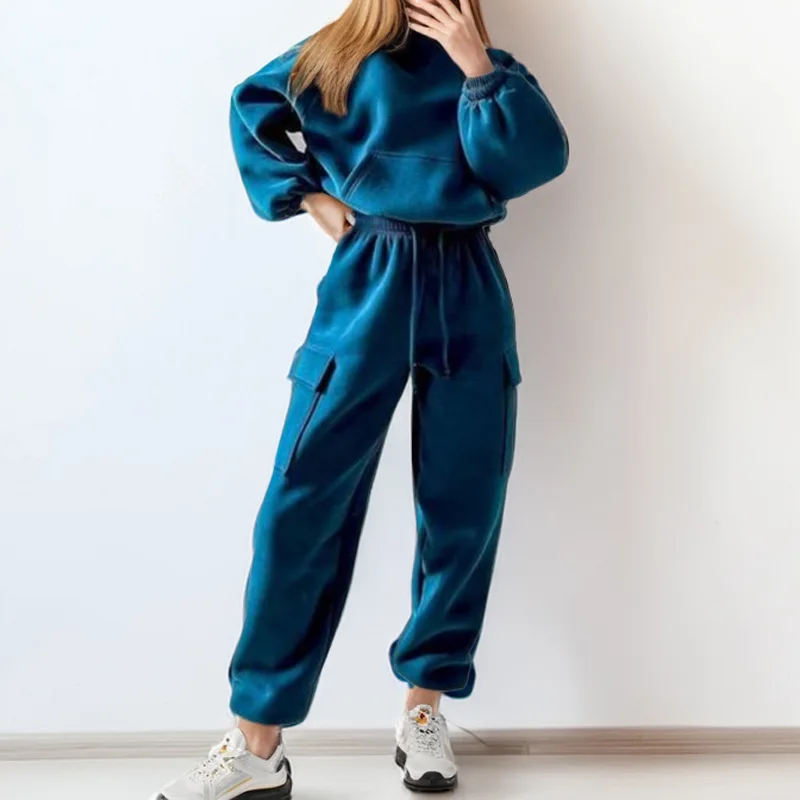 2024 Autumn Hoodies Top And Casual Pants Set Clothes Women Two Pieces Sweatshirts Trousers Sets For Female Loose Clothing Winter
2024 Autumn Hoodies Top And Casual Pants Set Clothes Women Two Pieces Sweatshirts Trousers Sets For Female Loose Clothing Winter