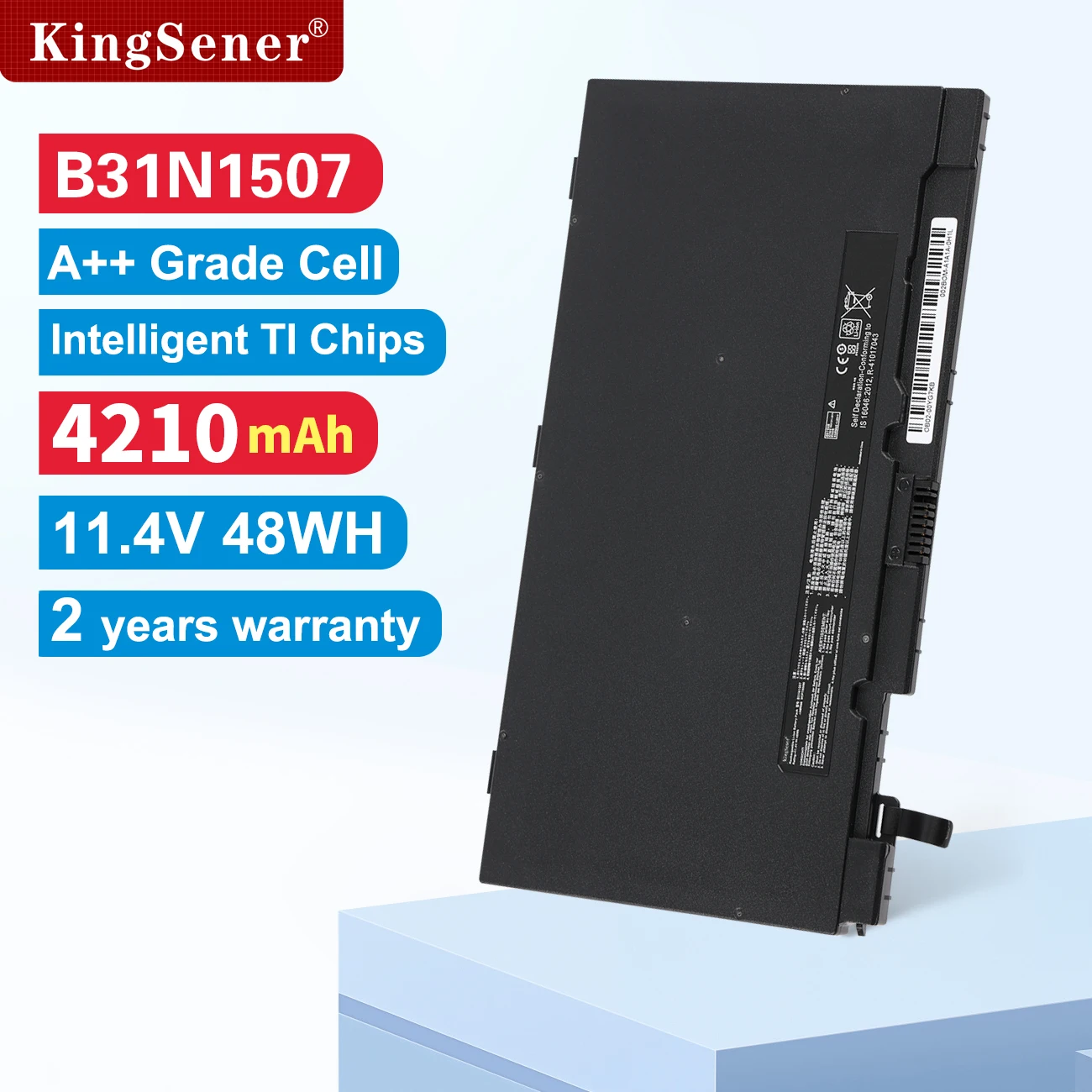 KingSener B31N1507 Laptop Battery For ASUS B8430UA P5430UA BU403UA PU403UA PU403UA-1A PU403UF-1A B8430UA-FA0084E 11.4V 48WH
KingSener B31N1507 Laptop Battery For ASUS B8430UA P5430UA BU403UA PU403UA PU403UA-1A PU403UF-1A B8430UA-FA0084E 11.4V 48WH