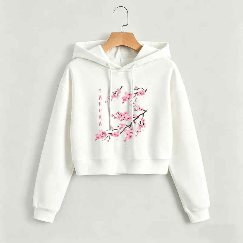 Fashion Cherry Blossom Print Autumn Winter Cropped Sweatshirt Crop Top Hoodie Y2k Sweatshirts Gothic Casual Style Clothes
Fashion Cherry Blossom Print Autumn Winter Cropped Sweatshirt Crop Top Hoodie Y2k Sweatshirts Gothic Casual Style Clothes