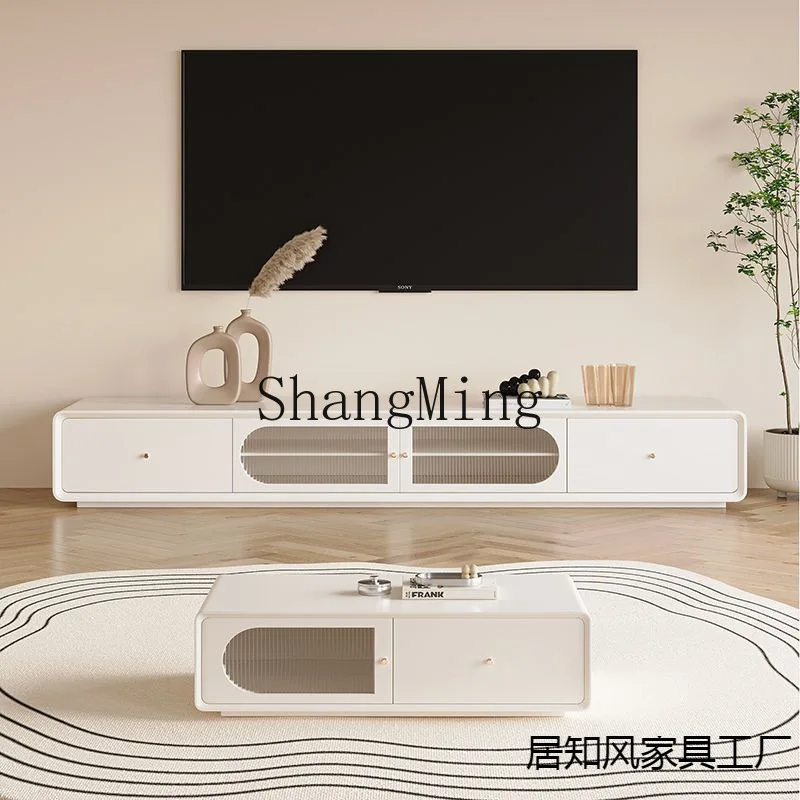 CL Cream Style Solid Wood TV Cabinet New Model Living Room Lacquer Pure White Bedroom Wall-Mounted Floor Storage Cabinet
CL Cream Style Solid Wood TV Cabinet New Model Living Room Lacquer Pure White Bedroom Wall-Mounted Floor Storage Cabinet