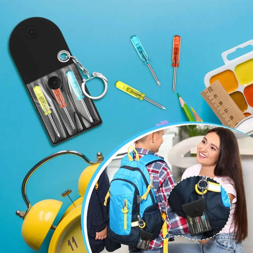 Flat Bits Mini Screwdriver Set Y-type Bits Storage Bag Digital Products Repair Tools Hanging Buckle Leather Keychain
Flat Bits Mini Screwdriver Set Y-type Bits Storage Bag Digital Products Repair Tools Hanging Buckle Leather Keychain