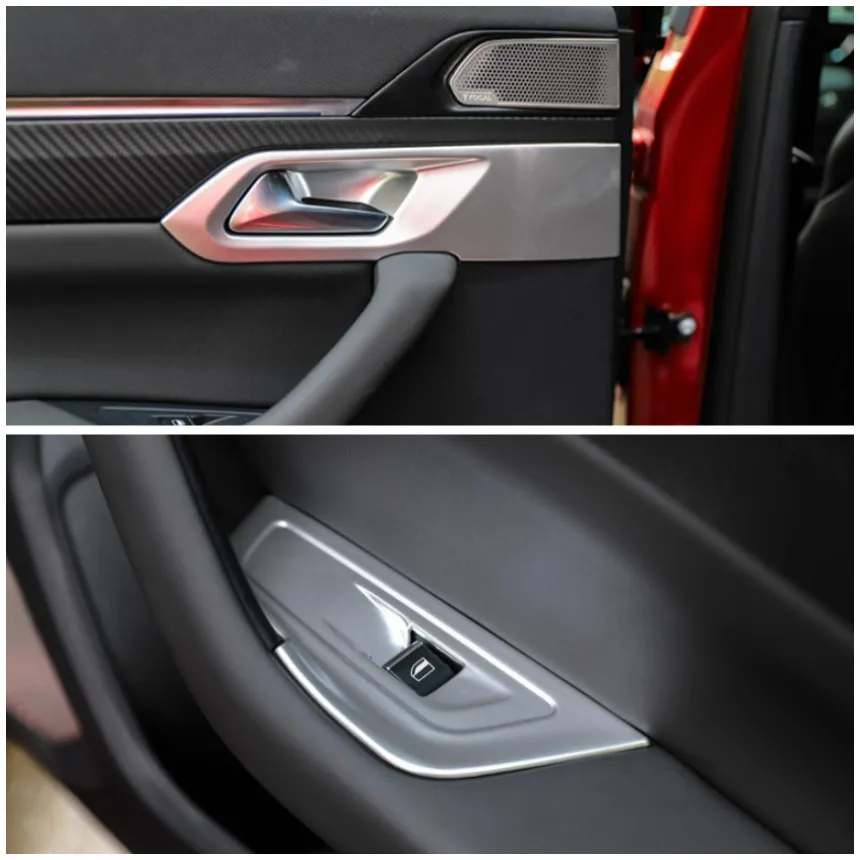 Аксессуары для Peugeot 508 2019-2022, матовый серебристый переключатель LHD для окон, внутренняя боковая дверная ручка автомобиля, Натяжной чехол для чаши, отделка 
Аксессуары для Peugeot 508 2019-2022, матовый серебристый переключатель LHD для окон, внутренняя боковая дверная ручка автомобиля, Натяжной чехол для чаши, отделка