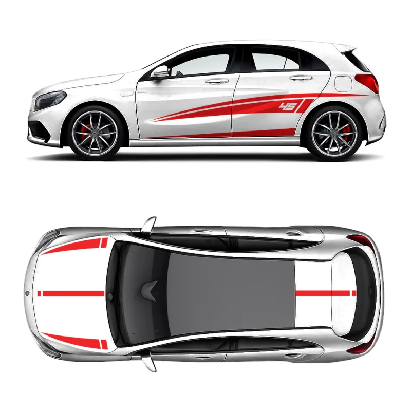 Car Stickers For Mercedes-Benz a45 body Appearance modification customizeddecals Racing Vinyl decals
Car Stickers For Mercedes-Benz a45 body Appearance modification customizeddecals Racing Vinyl decals