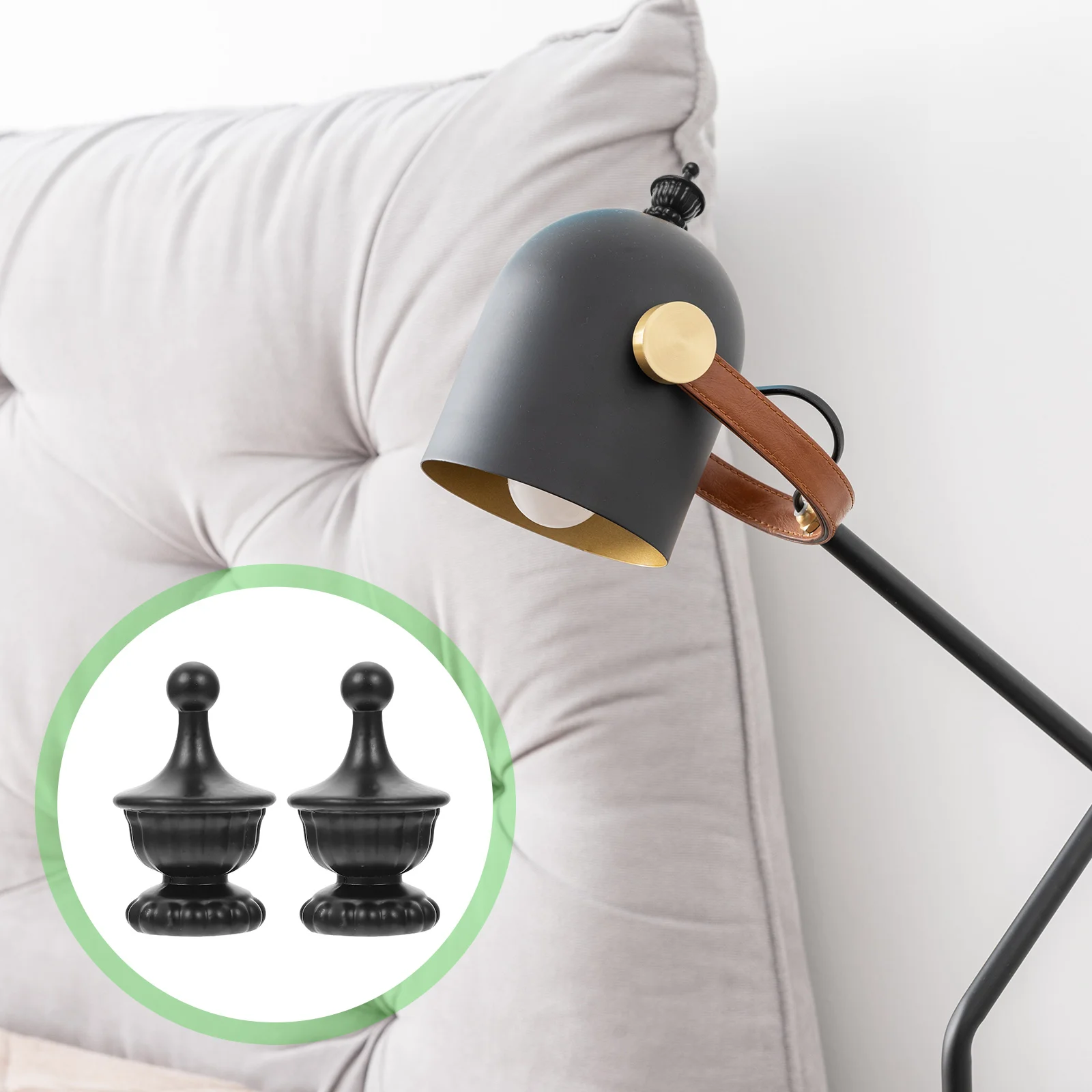 2 Pcs Shade Knob Lamp Finials Black Floor Harp Desk Lamps Lampshade Decor Accessories Light Chic
2 Pcs Shade Knob Lamp Finials Black Floor Harp Desk Lamps Lampshade Decor Accessories Light Chic