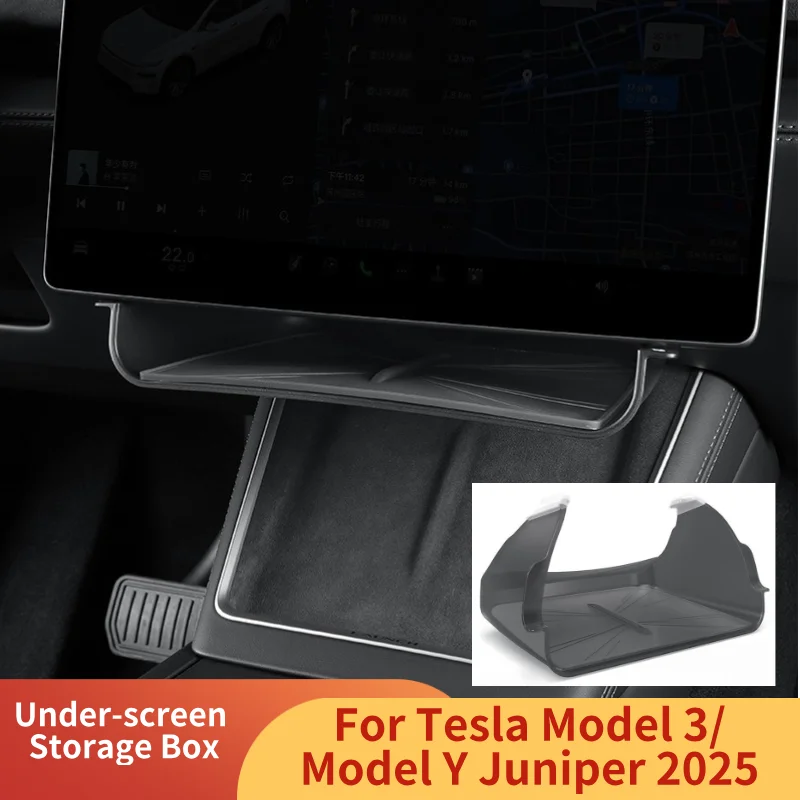 Ящик для хранения под экраном для Tesla Model 3/Model Y Juniper 2025 Лоток для организации салфеток с центральным управлением Коробка из АБС-пластика Автомобильные принадлежности
Ящик для хранения под экраном для Tesla Model 3/Model Y Juniper 2025 Лоток для организации салфеток с центральным управлением Коробка из АБС-пластика Автомобильные принадлежности