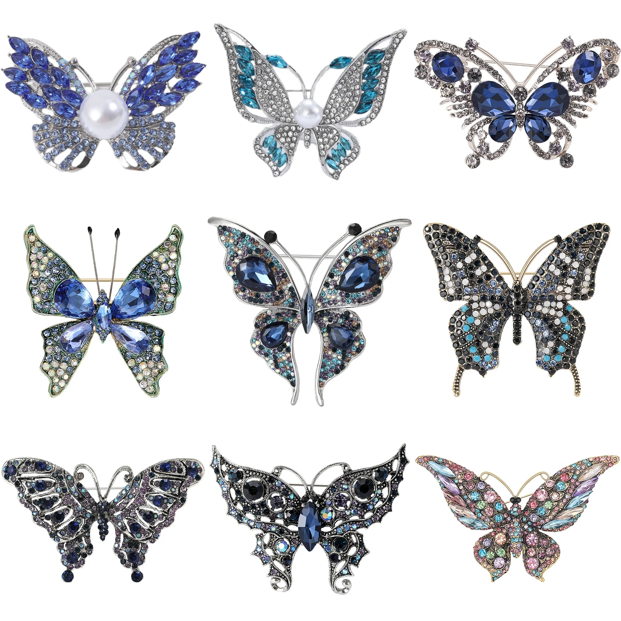 Rhinestone Butterfly Pins for Women Glass Insect Brooches Office Party Friend Gifts Jewelry Accessories
Rhinestone Butterfly Pins for Women Glass Insect Brooches Office Party Friend Gifts Jewelry Accessories