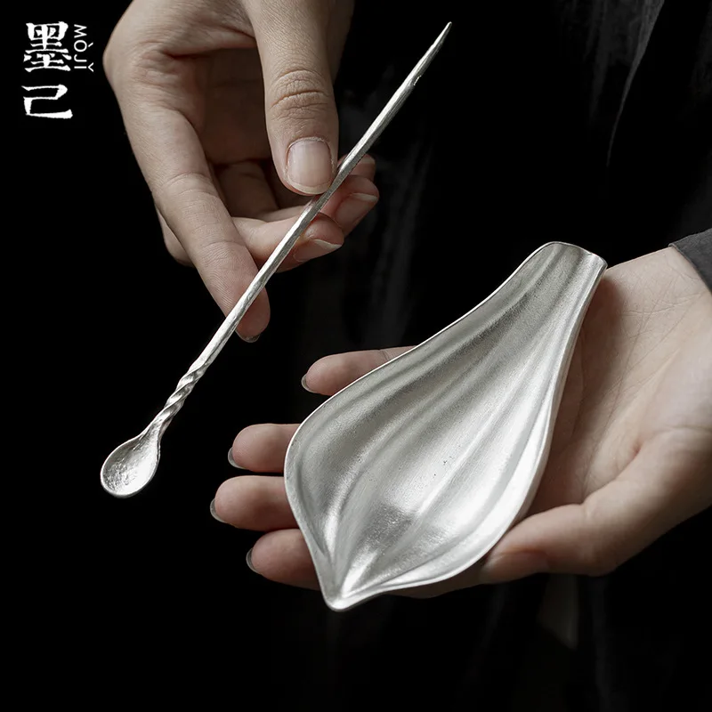 Mokee Handmade Lotus Petal Tea Set Tin Tea Spoon Tea Ceremony Accessories Home Use Gongfu Tea Tools Appreciate Tea
Mokee Handmade Lotus Petal Tea Set Tin Tea Spoon Tea Ceremony Accessories Home Use Gongfu Tea Tools Appreciate Tea
