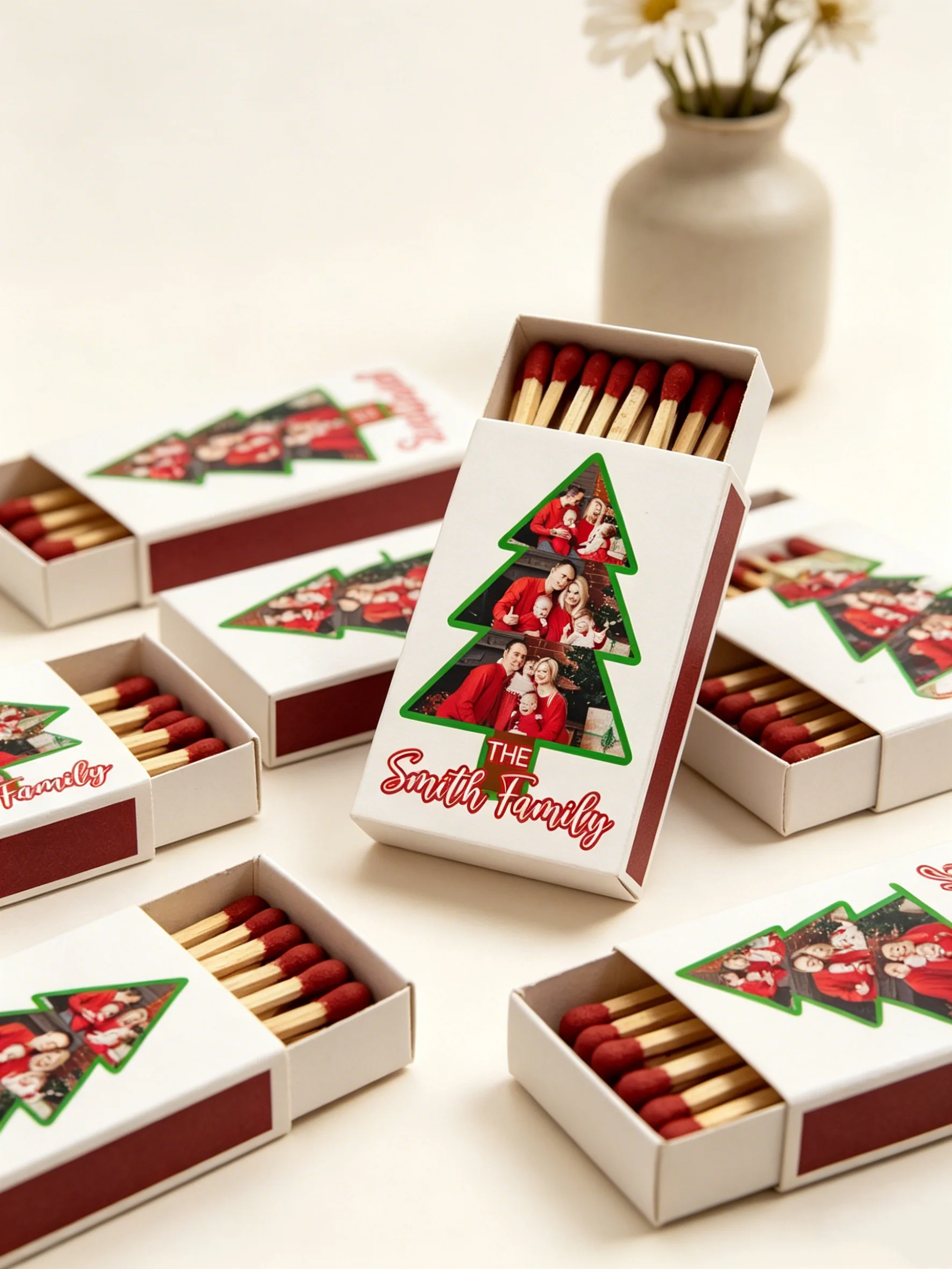 Christmas Tree Photo Matchbox Favors Custom Family Picture Personalized Holiday Matchboxes Festive Party Wedding Gifts
Christmas Tree Photo Matchbox Favors Custom Family Picture Personalized Holiday Matchboxes Festive Party Wedding Gifts