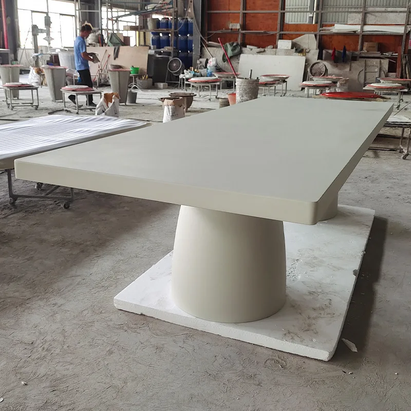 Villa Hotel Cement Long Table Library Reading Table, Concrete Tea Table GRC
Villa Hotel Cement Long Table Library Reading Table, Concrete Tea Table GRC