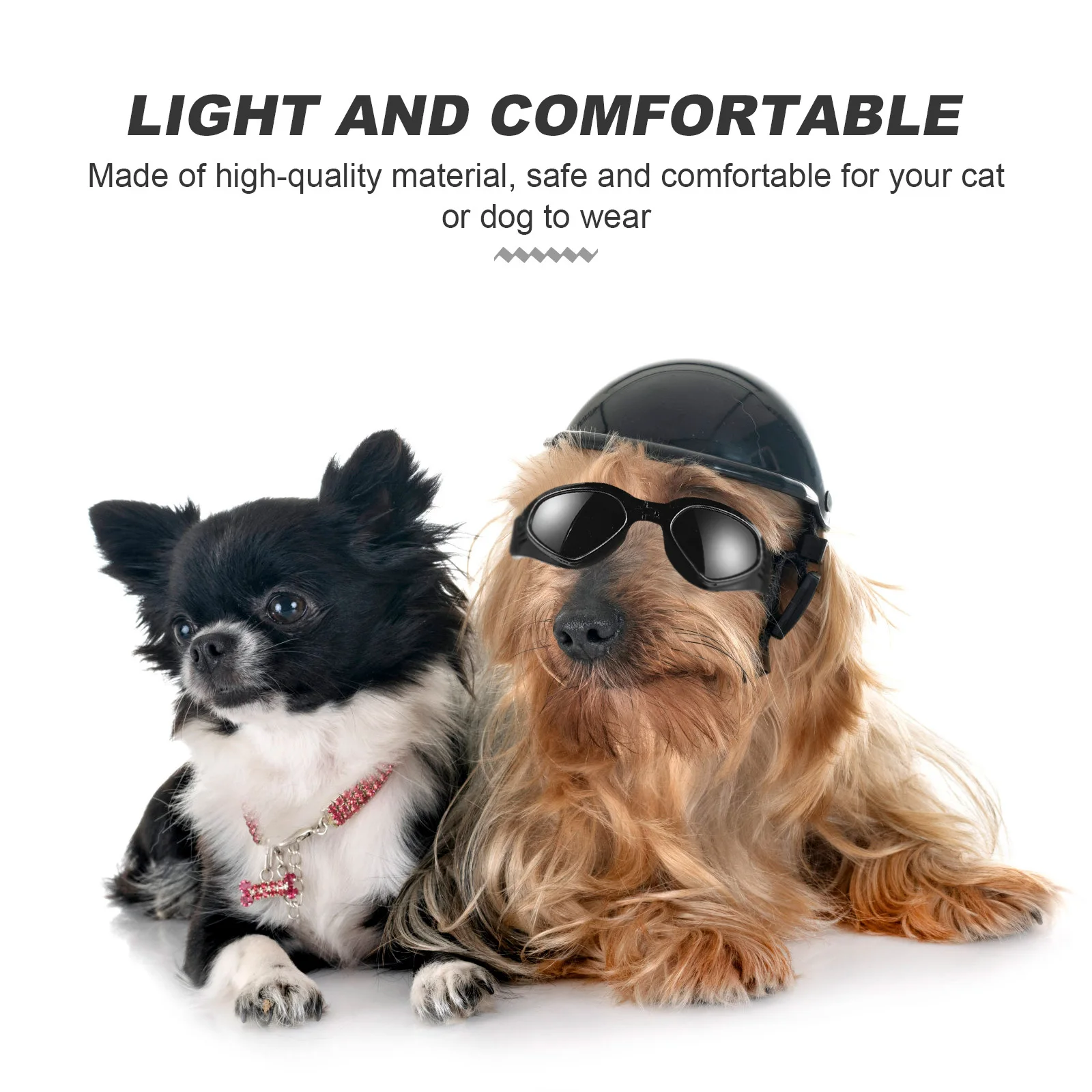 1 set Pet For Dog Cat Adjustable Safety Hat Lightweight Protective Stylish Costume Prop Decorative Glasses Pet
1 set Pet For Dog Cat Adjustable Safety Hat Lightweight Protective Stylish Costume Prop Decorative Glasses Pet