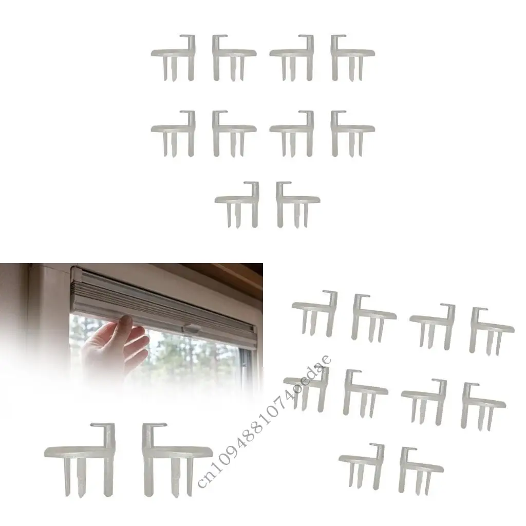 Universal Motorhome Blind Clamps Window Shade Holders Fasteners Made Of High Quality ABS Material Quick On Design for Camping
Universal Motorhome Blind Clamps Window Shade Holders Fasteners Made Of High Quality ABS Material Quick On Design for Camping