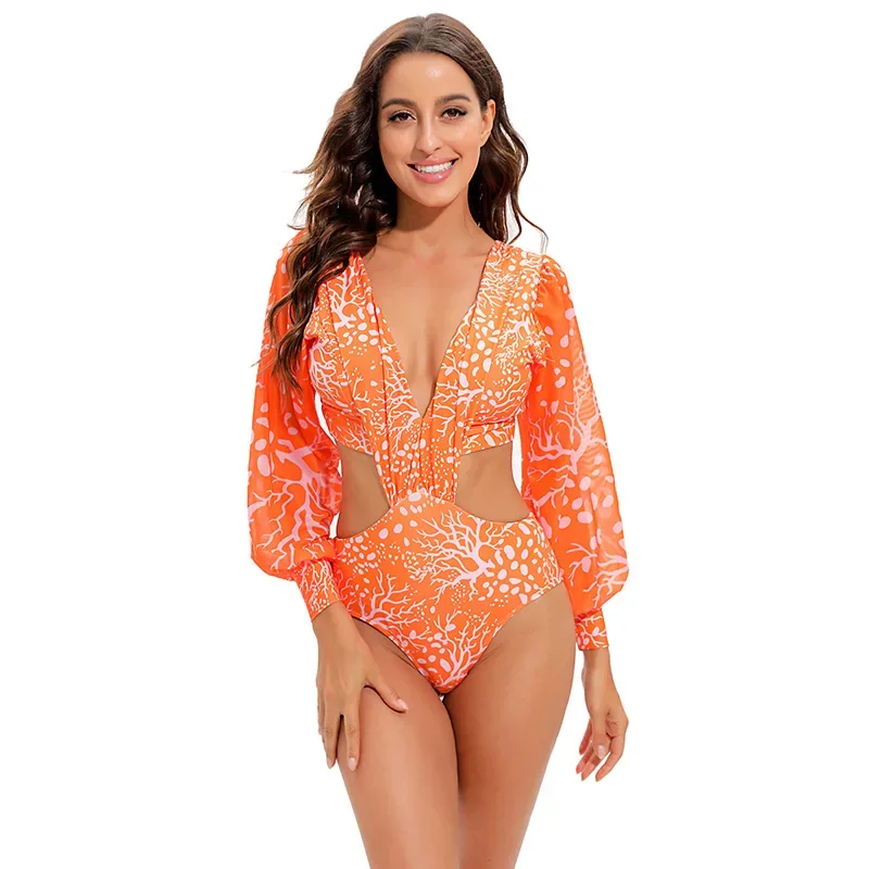 Arrival Backless Long Sleeve Swimsuit Bikini Set for Women with High Waist V-neck Tie Knot Christmas New Year Gift for Holiday
Arrival Backless Long Sleeve Swimsuit Bikini Set for Women with High Waist V-neck Tie Knot Christmas New Year Gift for Holiday