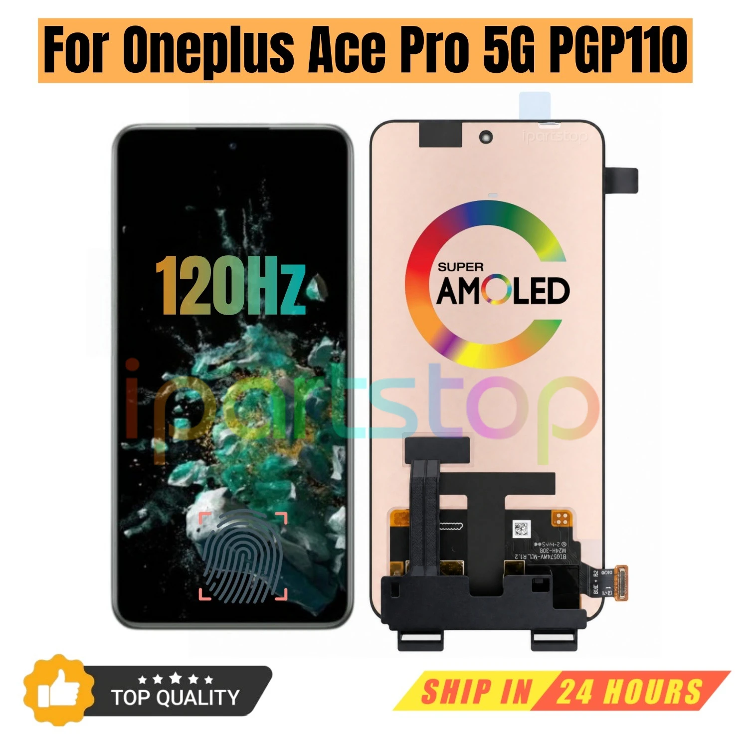 iParts Replacement New Display for Oneplus Ace Pro 5G PGP110 120Hz AMOLED Touch Screen Digitizer Assembly OEM all Functions
iParts Replacement New Display for Oneplus Ace Pro 5G PGP110 120Hz AMOLED Touch Screen Digitizer Assembly OEM all Functions