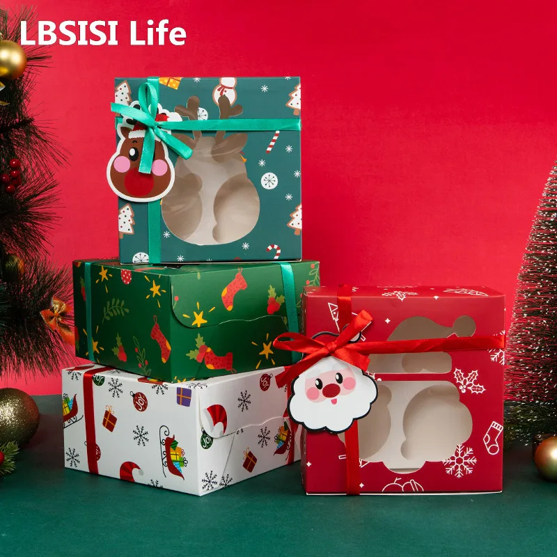 LBSISI Life 12pcs Christmas Cupcake Boxes For Handmade Cake Mousse Pudding Packaging Xmas New Year Party Santa Claus Sweet Decor
LBSISI Life 12pcs Christmas Cupcake Boxes For Handmade Cake Mousse Pudding Packaging Xmas New Year Party Santa Claus Sweet Decor