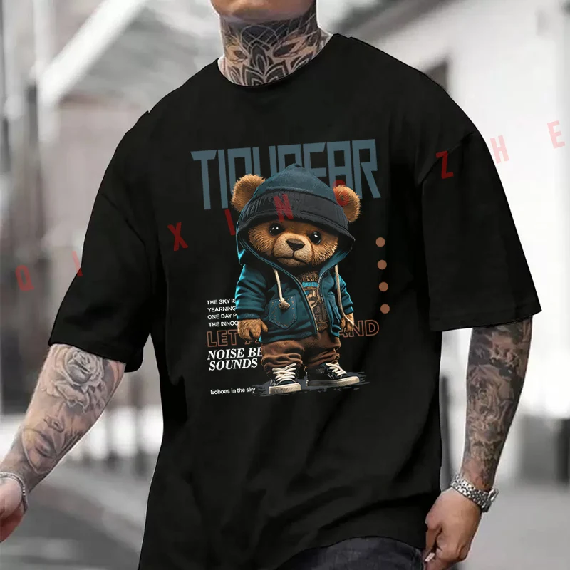 Trendy Bear Graphic Motorcycle Printed T-Shirt Men's Fashion Short Sleeve Exquisite Design Essential Top Tees
Trendy Bear Graphic Motorcycle Printed T-Shirt Men's Fashion Short Sleeve Exquisite Design Essential Top Tees