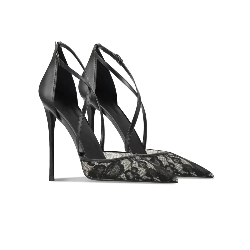 2026 New Summer Black Lace Women High Heel Sandals Pointed Toe Thin Heel Sexy Commuting Single Shoes
2026 New Summer Black Lace Women High Heel Sandals Pointed Toe Thin Heel Sexy Commuting Single Shoes