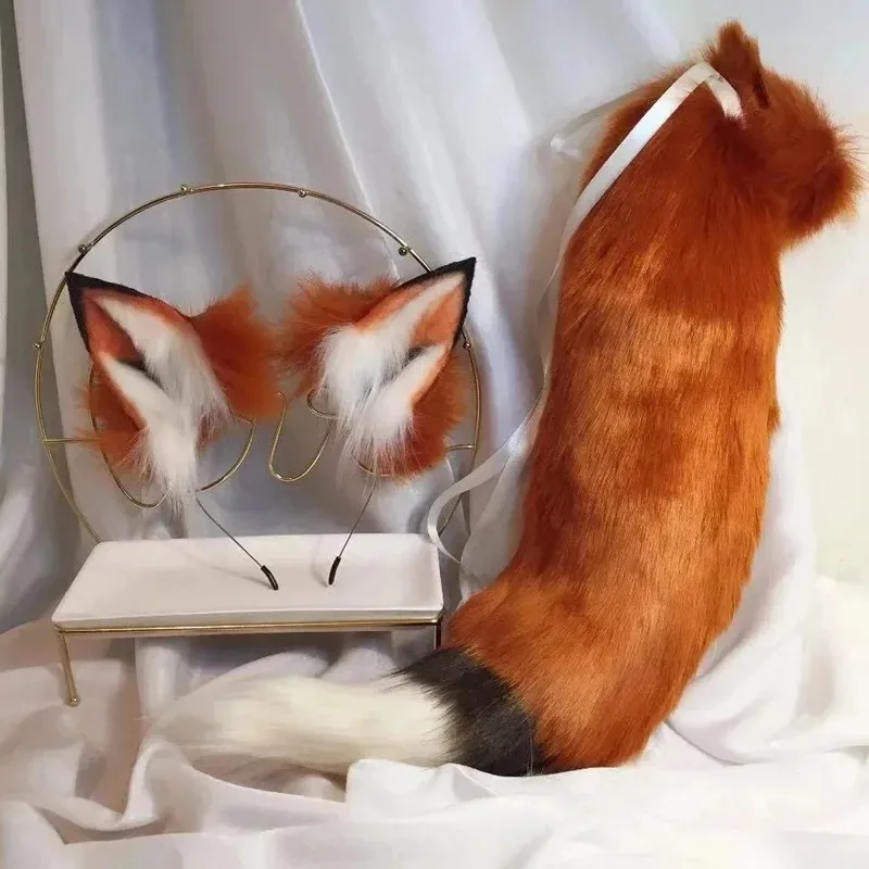 New Red Fox Ear Beast Tail Wolf King Ear Cat Ear Headband Custom COSPLAY Hand Made LOL Golden Fox Ears Anime Hair Accessories
New Red Fox Ear Beast Tail Wolf King Ear Cat Ear Headband Custom COSPLAY Hand Made LOL Golden Fox Ears Anime Hair Accessories