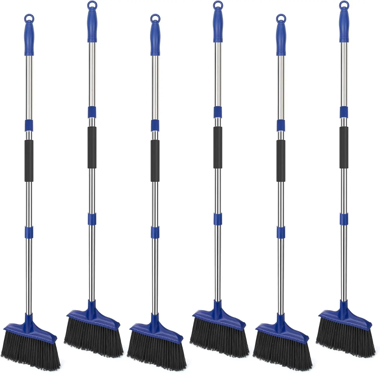 6 Pack Heavy Duty Angle Broom Set for Indoor/Outdoor Commercial Use - 53 Inch Long Handle for Garage Restaurant Home
6 Pack Heavy Duty Angle Broom Set for Indoor/Outdoor Commercial Use - 53 Inch Long Handle for Garage Restaurant Home