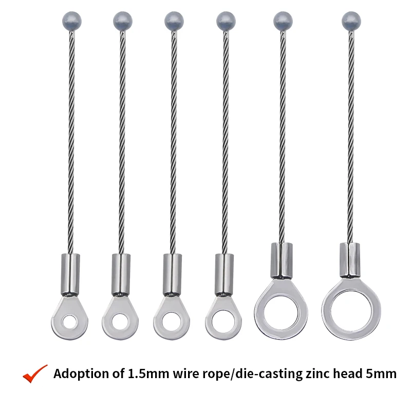 2pcs 1.5mm Die Cast Head Wire Rope Lighting Anti-fall Safety Rope Connection Terminal 
2pcs 1.5mm Die Cast Head Wire Rope Lighting Anti-fall Safety Rope Connection Terminal