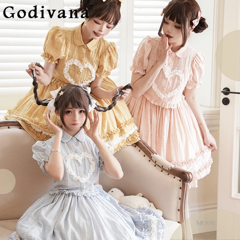 Original Lolita Sweet Girls Cla Suspender Dress Jsk Summer New Woman's Daily Slim-Ft Y2K Short Dress Short Sleeve Jacket Set
Original Lolita Sweet Girls Cla Suspender Dress Jsk Summer New Woman's Daily Slim-Ft Y2K Short Dress Short Sleeve Jacket Set