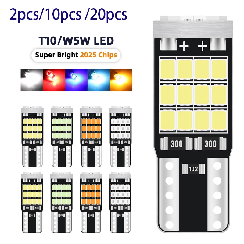 10/20pcs T10 W5W 194 501 Led Car Interior Light Pure Instrument Lights Reading Dome Lamp Marker Wedge License Plate Light
10/20pcs T10 W5W 194 501 Led Car Interior Light Pure Instrument Lights Reading Dome Lamp Marker Wedge License Plate Light