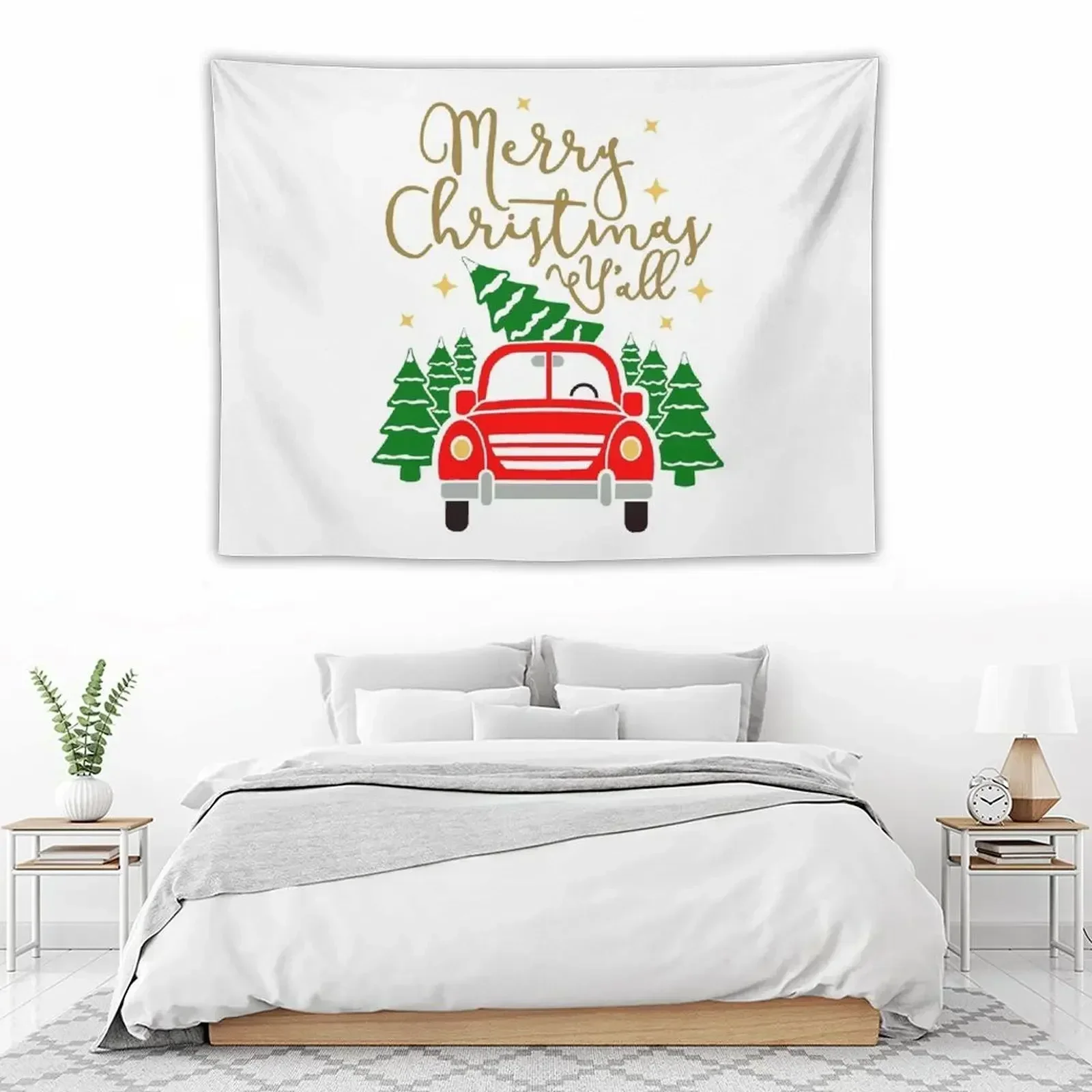 Vintage Red Truck with Christmas Trees & Merry Christmas Y'all Tapestry Decor For Bedroom Room Decor Aesthetic Tapestry
Vintage Red Truck with Christmas Trees & Merry Christmas Y'all Tapestry Decor For Bedroom Room Decor Aesthetic Tapestry