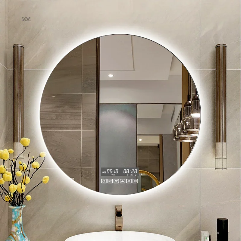 Round Bathroom Mirror Lights Led Bright Magnifying Smart Bathroom Mirror Anti Fog Espejo Con Luz Shower Accessories CC50BM
Round Bathroom Mirror Lights Led Bright Magnifying Smart Bathroom Mirror Anti Fog Espejo Con Luz Shower Accessories CC50BM
