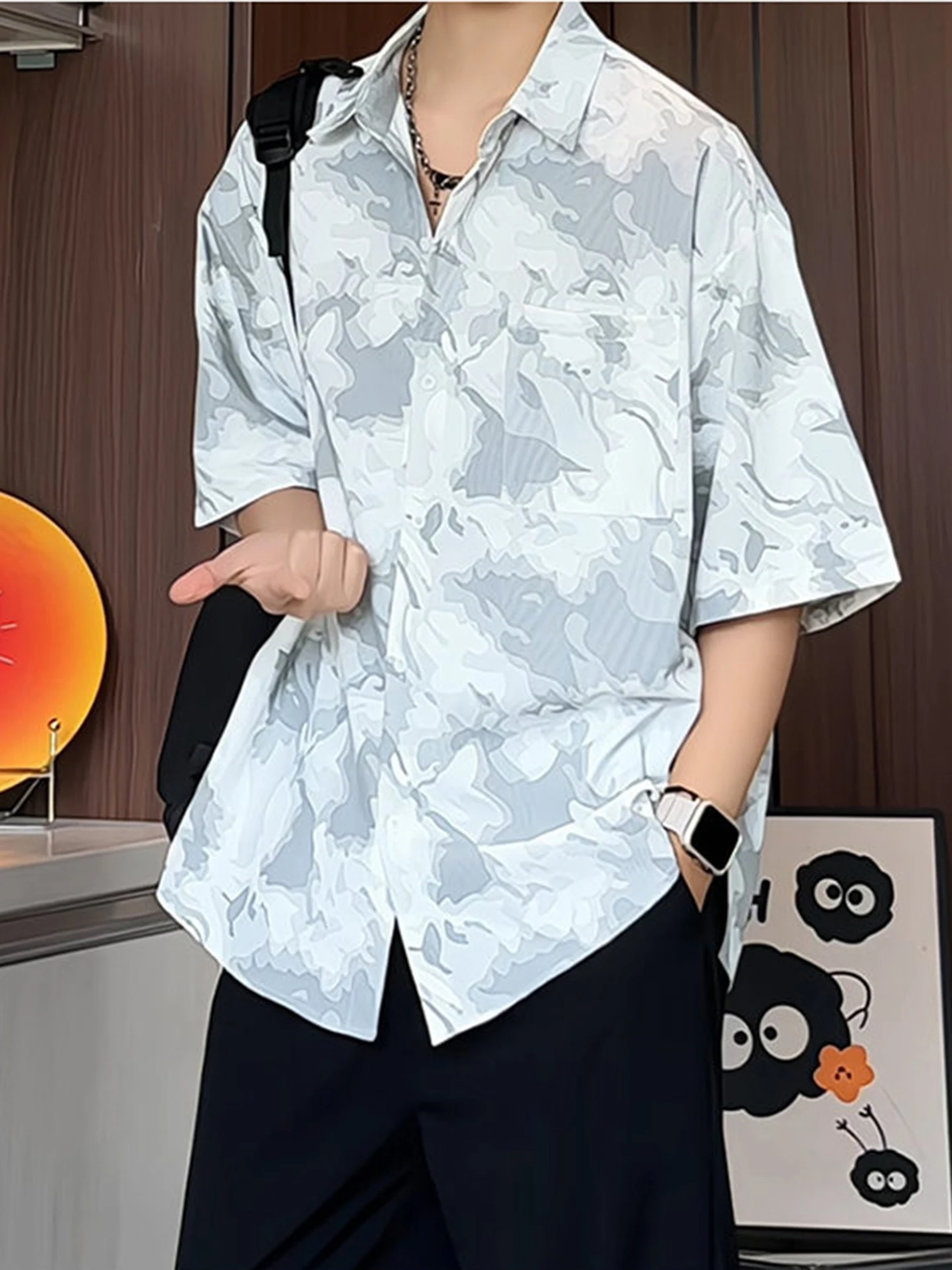 Cleanfit Men's Dyed Shirt Loose Fit Short Sleeve Ice Silk Summer Thin Large Size Drapey High-End Feeling Casual Business Shirt
Cleanfit Men's Dyed Shirt Loose Fit Short Sleeve Ice Silk Summer Thin Large Size Drapey High-End Feeling Casual Business Shirt