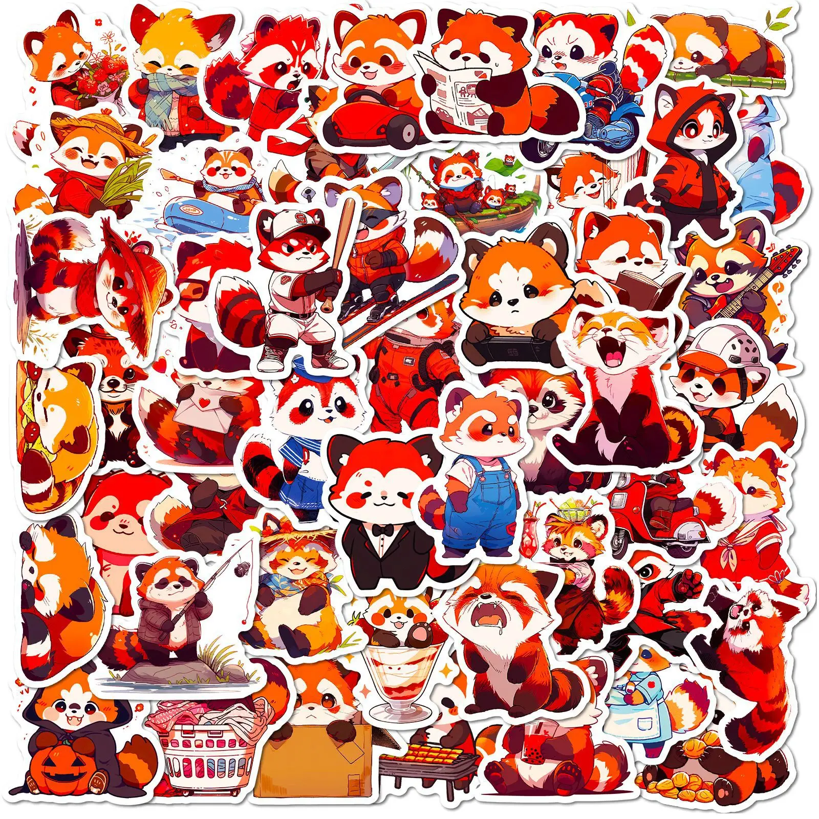 50Pcs Cartoon Red Panda Series Graffiti Stickers Suitable for Laptop Helmets Desktop Decoration DIY Stickers Toys Wholesale
50Pcs Cartoon Red Panda Series Graffiti Stickers Suitable for Laptop Helmets Desktop Decoration DIY Stickers Toys Wholesale