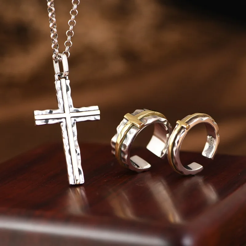 1Piece Thai Silver Christian Cross Jewelry Sets Women 925 Silver Cross Rings Pendants Bangles Bronze Gold Cross Gift Religious
1Piece Thai Silver Christian Cross Jewelry Sets Women 925 Silver Cross Rings Pendants Bangles Bronze Gold Cross Gift Religious