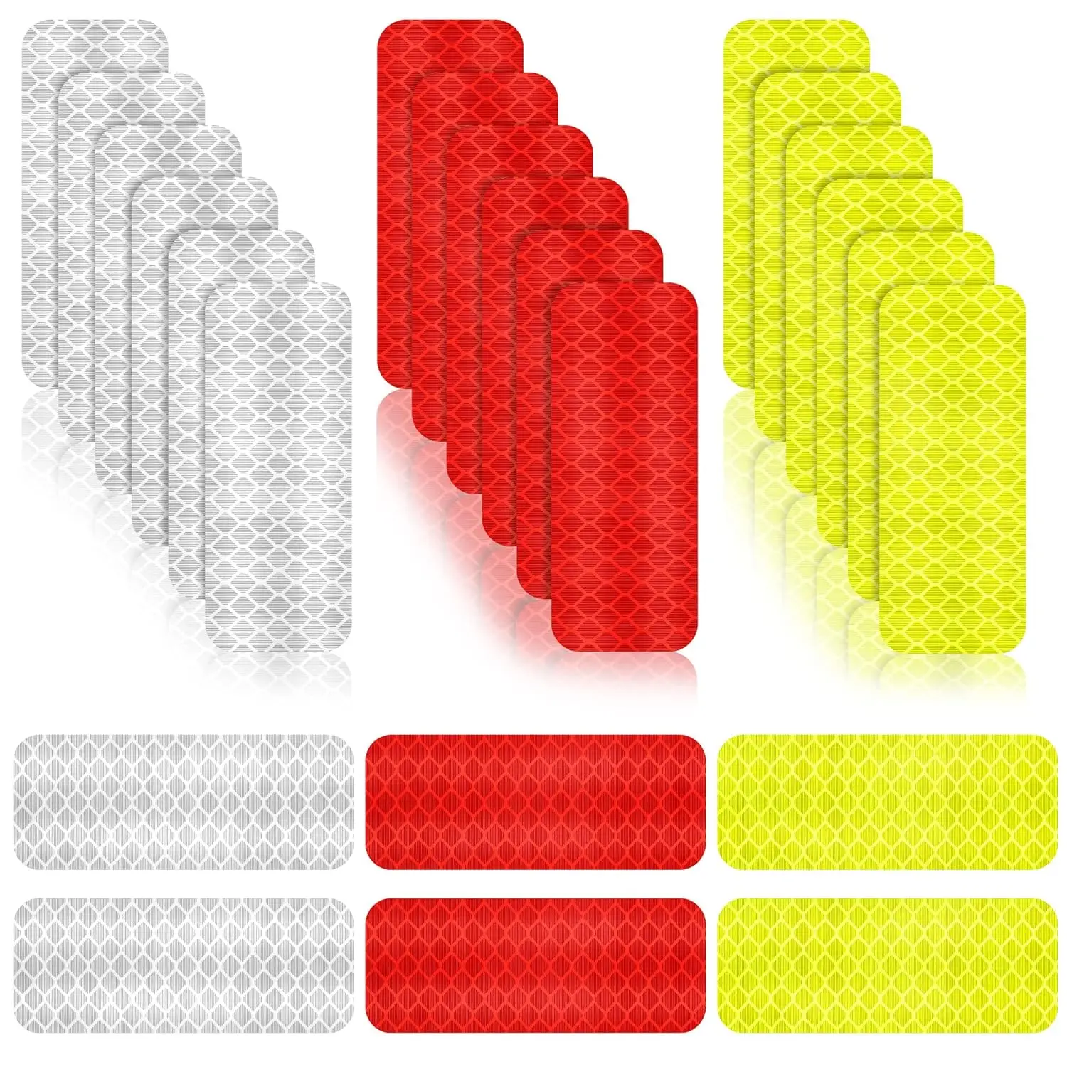 Reflective Stickers Safety Night Visibility Waterproof Tape for Vehicle Motorcycle Bicycle, 1.18 x 3.25 Inch (24 Pack)
Reflective Stickers Safety Night Visibility Waterproof Tape for Vehicle Motorcycle Bicycle, 1.18 x 3.25 Inch (24 Pack)
