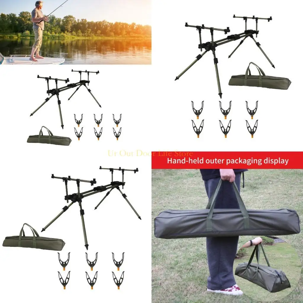 77UF Detachable 3 in 1 Fishing Rod Stand Holder with Carry Bag Fishing Equipment
77UF Detachable 3 in 1 Fishing Rod Stand Holder with Carry Bag Fishing Equipment