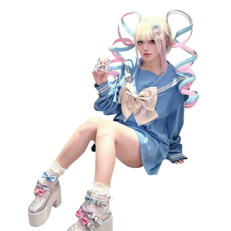 Needy Girl Overdose Black KAngel Ame Косплей Jirai Kei Платье Парик по индивидуальному заказу Streamer GothDoujin Оригинальный наряд в стиле Лолиты
Needy Girl Overdose Black KAngel Ame Косплей Jirai Kei Платье Парик по индивидуальному заказу Streamer GothDoujin Оригинальный наряд в стиле Лолиты