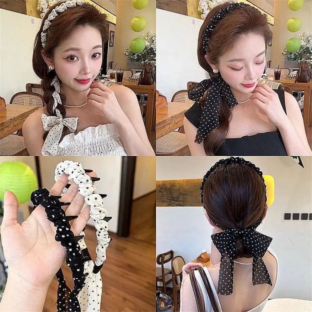 Fashion Dot Braid Hairband Ribbon Plastic Teeth Headband Hair Accessories Korean Style Headwear Face Wash Hairband Makeup
Fashion Dot Braid Hairband Ribbon Plastic Teeth Headband Hair Accessories Korean Style Headwear Face Wash Hairband Makeup