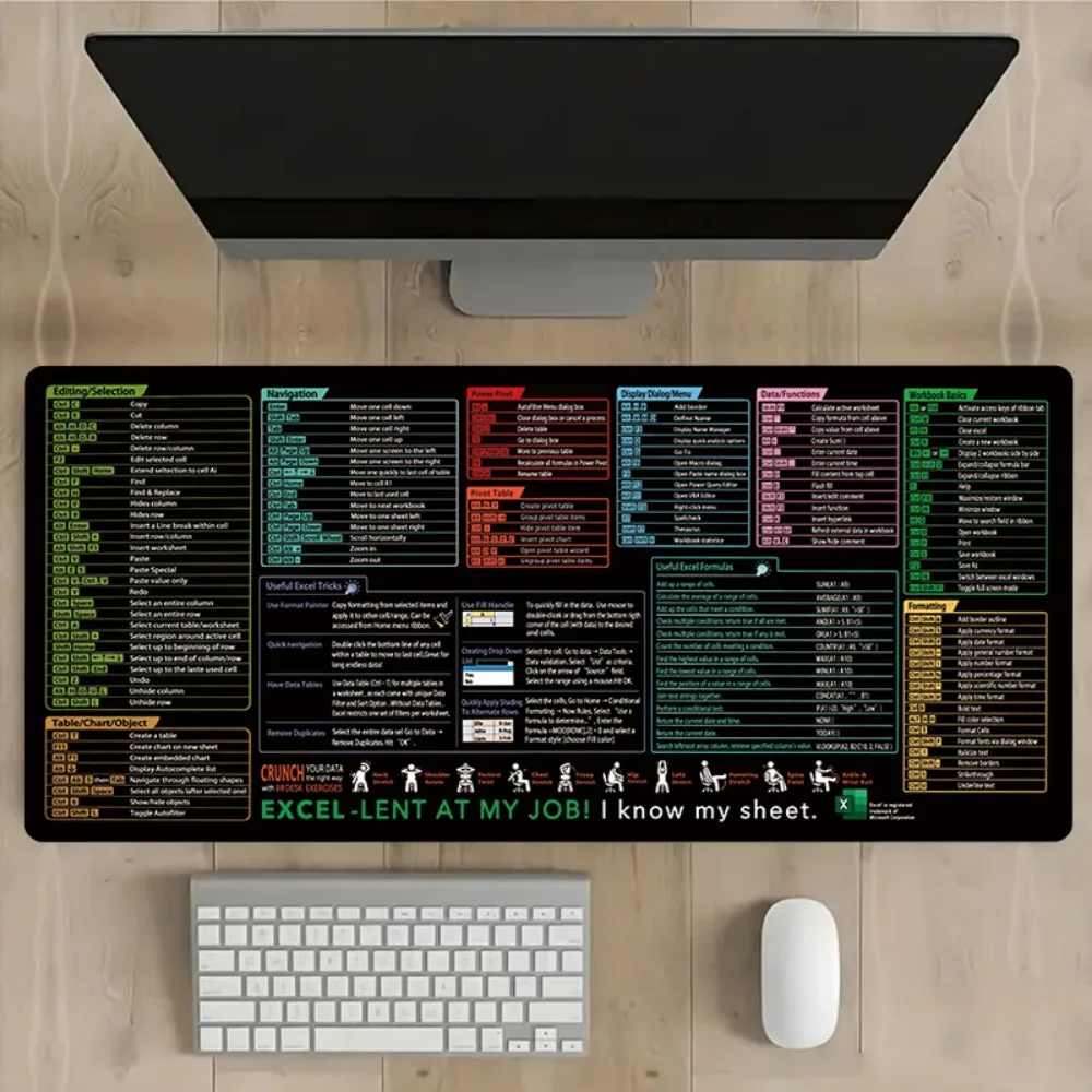 Keyboard shortcuts Large gaming mousepad Mechanical Keyboard expansion Multi-size computer office desktop accessories Carpet mat
Keyboard shortcuts Large gaming mousepad Mechanical Keyboard expansion Multi-size computer office desktop accessories Carpet mat