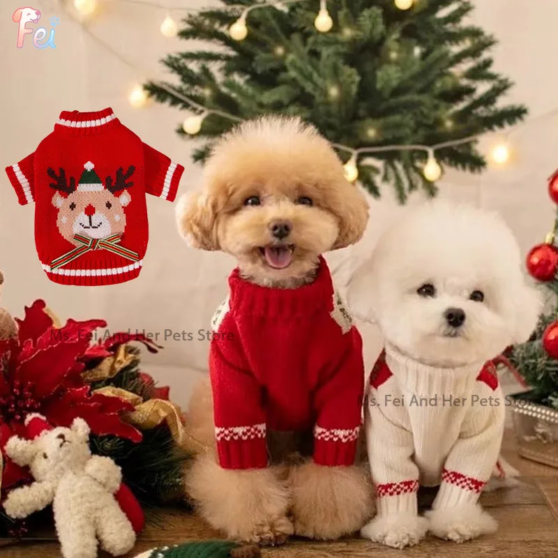 Hipidog New Year Sweater for Small Dogs Autumn Winter Festive Apparel Teddy Schnauzer Pomeranian Pet Clothes
Hipidog New Year Sweater for Small Dogs Autumn Winter Festive Apparel Teddy Schnauzer Pomeranian Pet Clothes