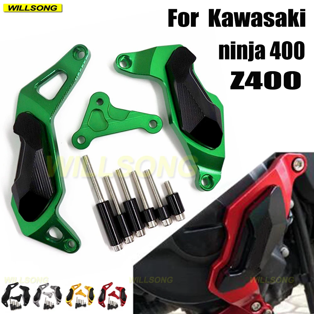 Защитная крышка корпуса двигателя для Kawasaki ninja 400 Z400 2018-2023, защита от удара, защита слайдера
Защитная крышка корпуса двигателя для Kawasaki ninja 400 Z400 2018-2023, защита от удара, защита слайдера