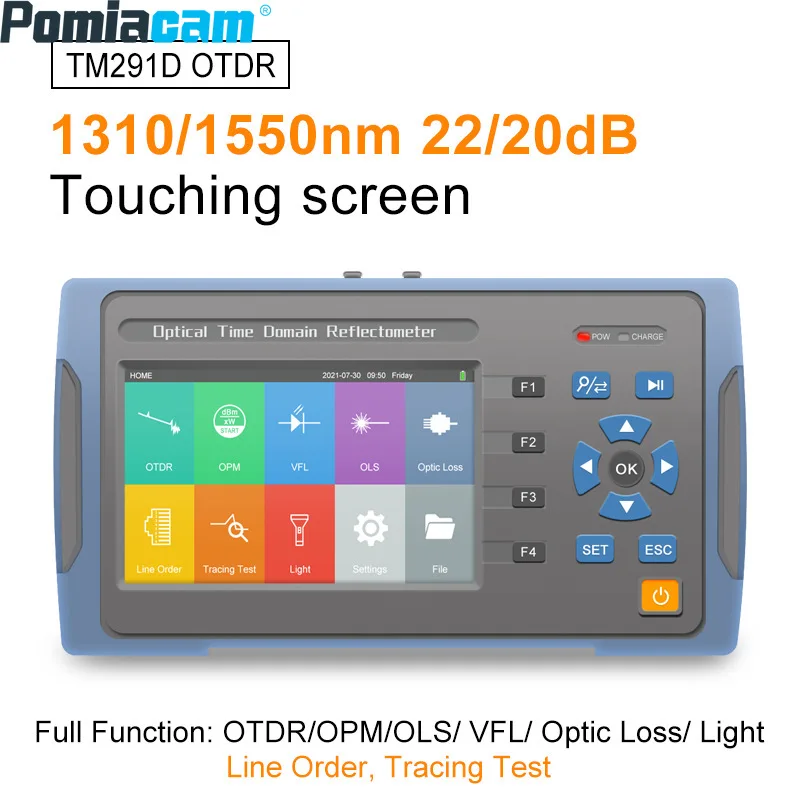TM291D TM291SF-15/TM291SF-16 (с фильтром), сенсорный экран OTDR 1310/нм, оптический временной рефлектометр, семейное освещение
TM291D TM291SF-15/TM291SF-16 (с фильтром), сенсорный экран OTDR 1310/нм, оптический временной рефлектометр, семейное освещение