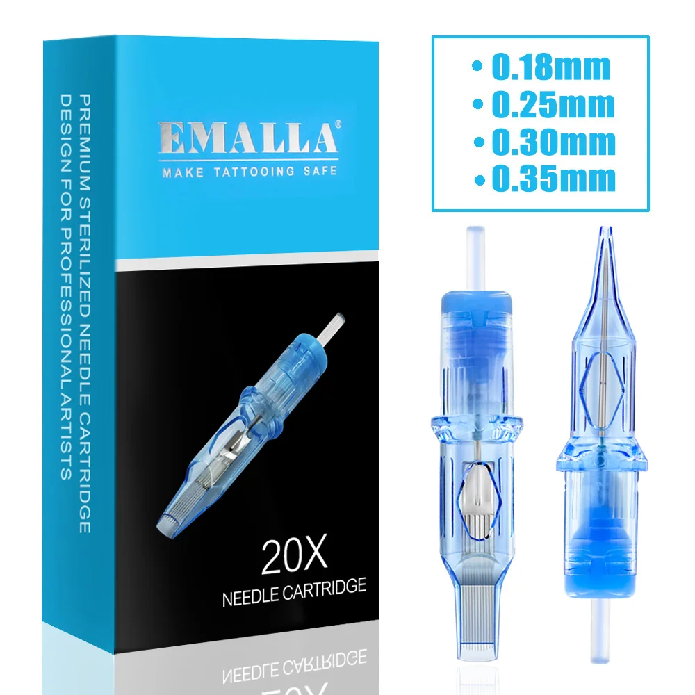 20pcs EMALLA Eliot Tattoo Cartridge Needles RL RS CM MG Disposable Sterilize Tattoo Needle Permanent Makeup Cartridge Machine
20pcs EMALLA Eliot Tattoo Cartridge Needles RL RS CM MG Disposable Sterilize Tattoo Needle Permanent Makeup Cartridge Machine