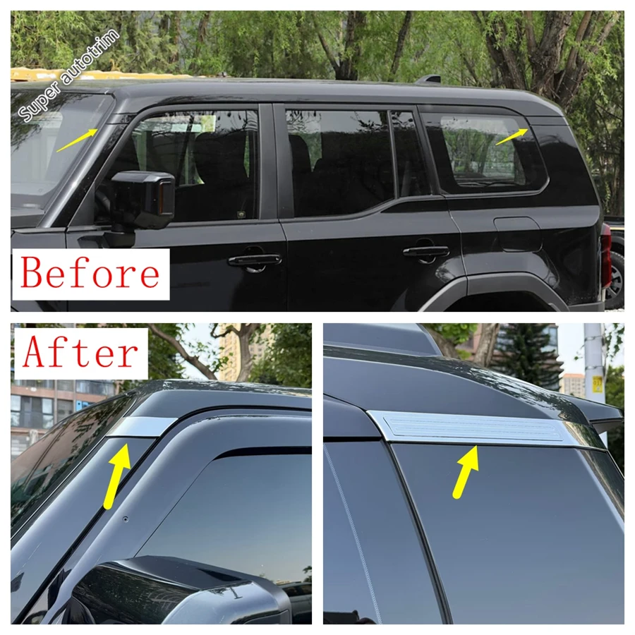 Window B C Pillar Post Panel Strip Sequins Cover Trim ABS Chrome Accessories For Toyota Land Cruiser Prado 250 LC250 2024 2025
Window B C Pillar Post Panel Strip Sequins Cover Trim ABS Chrome Accessories For Toyota Land Cruiser Prado 250 LC250 2024 2025