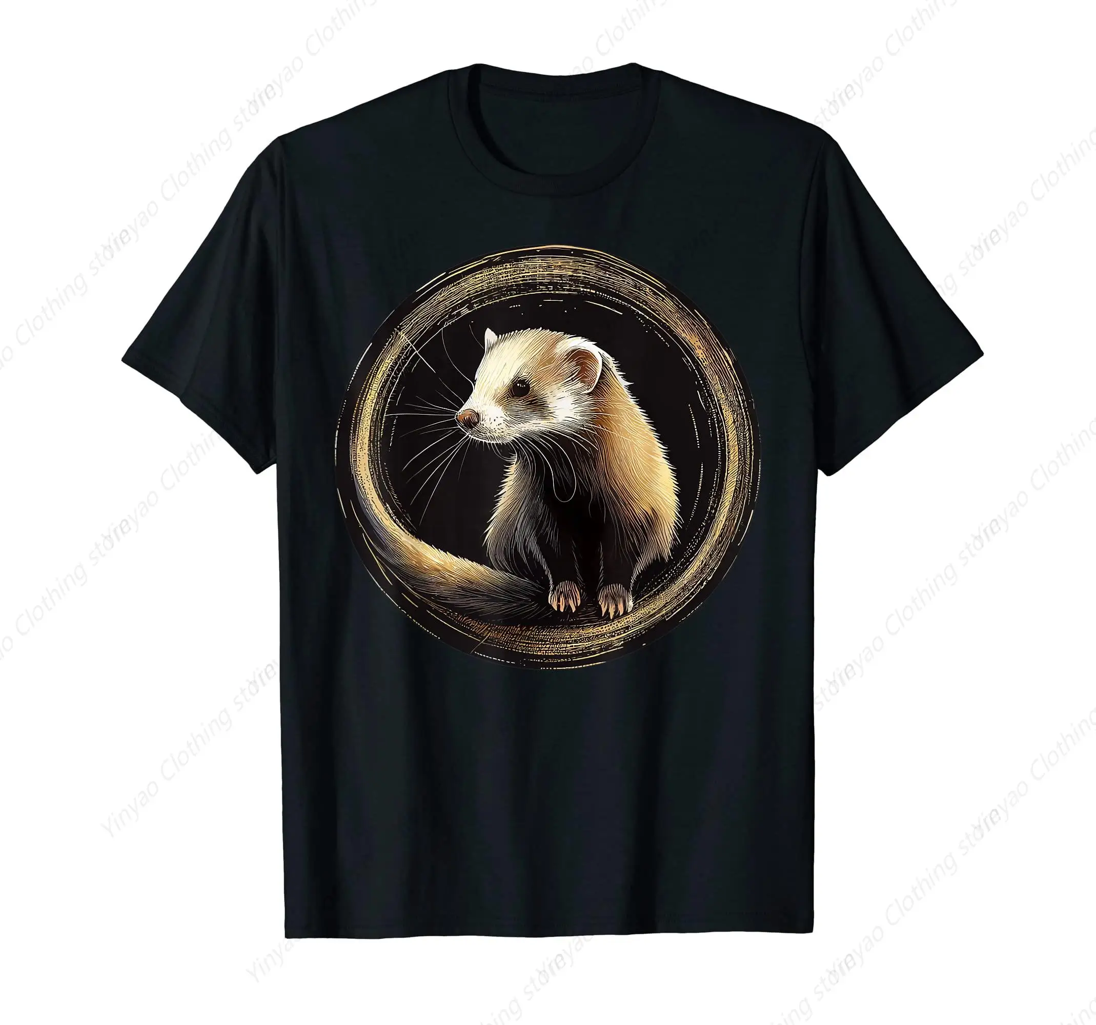 Ferret Animal Enthusiast Printed Shirt Wild Animal Ferret T-Shirt Pure Cotton Loose And Comfortable Short Sleeved Shirt
Ferret Animal Enthusiast Printed Shirt Wild Animal Ferret T-Shirt Pure Cotton Loose And Comfortable Short Sleeved Shirt