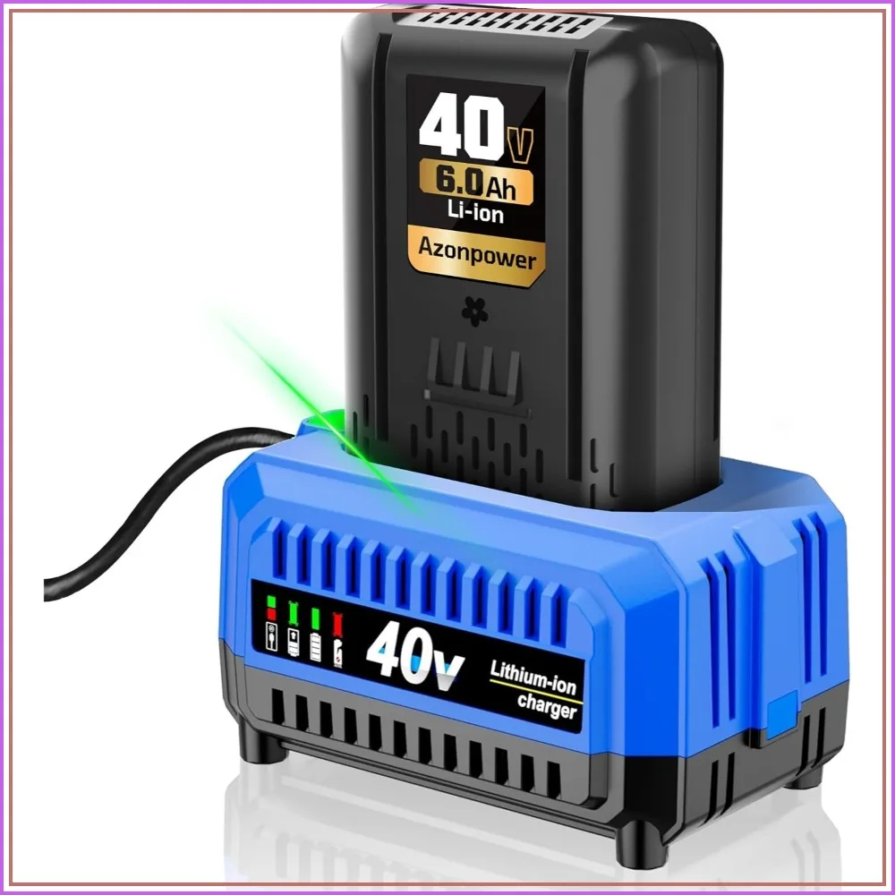 6.0Ah 40V Battery and Fast Charger for Kobalt 40V Max Tools, Compatible with KB Series Mowers Trimmers Blowers
6.0Ah 40V Battery and Fast Charger for Kobalt 40V Max Tools, Compatible with KB Series Mowers Trimmers Blowers
