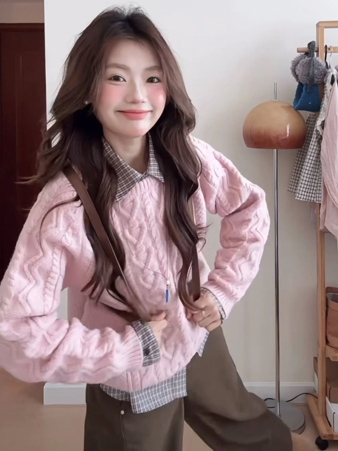 Pink Knitted Sweater And Plaid irt Casual Two-Piece Set Women's Faion Ensemble Spiral Design Layering Versatili Korean ...
Pink Knitted Sweater And Plaid irt Casual Two-Piece Set Women's Faion Ensemble Spiral Design Layering Versatili Korean ...