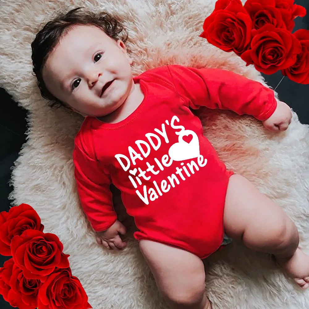 Daddy's Little Valentine Print Baby Bodysuit Toddler Cotton Romper Boys Girls Clothes Valentine's Day Infant Bodysuits Gift
Daddy's Little Valentine Print Baby Bodysuit Toddler Cotton Romper Boys Girls Clothes Valentine's Day Infant Bodysuits Gift
