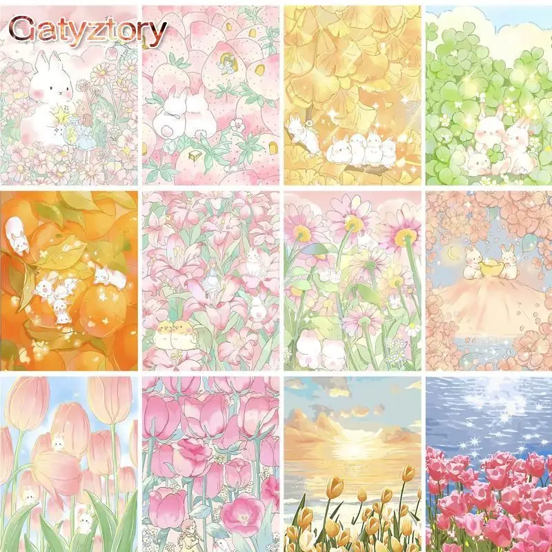 GATYZTORY Painting By Numbers On Canvas With Frame Diy Kit For Adults Rabbit And Flower Acrylic Paint Oil Picture By Numbers Art
GATYZTORY Painting By Numbers On Canvas With Frame Diy Kit For Adults Rabbit And Flower Acrylic Paint Oil Picture By Numbers Art