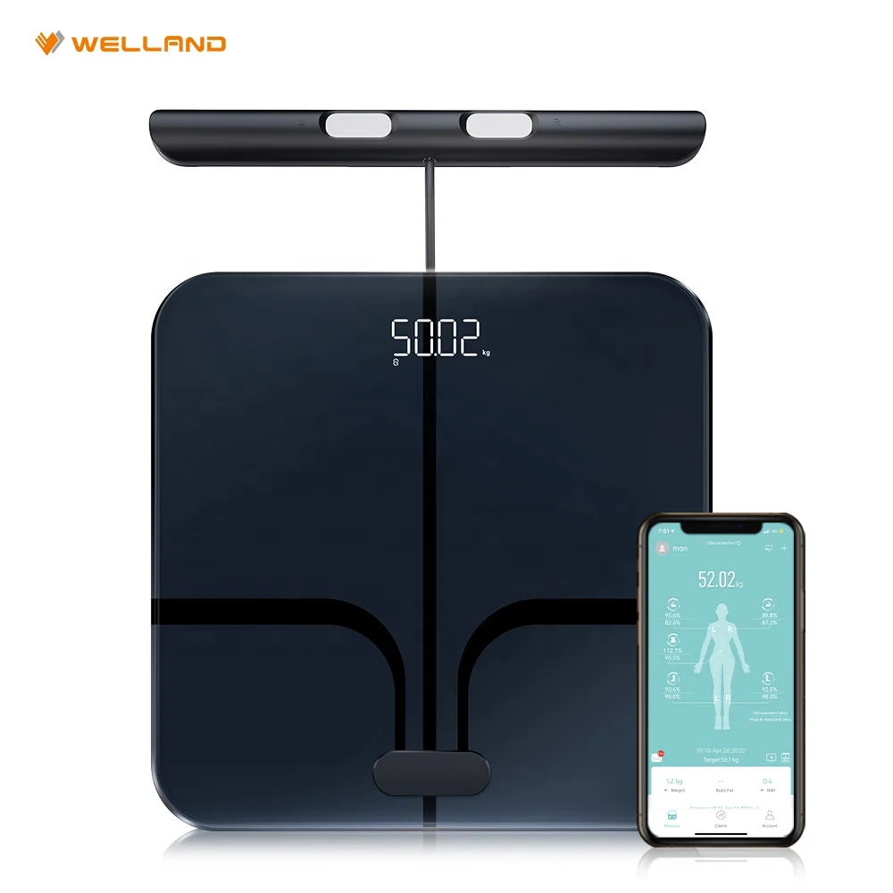 Electronic 8-Electrode Body Scale with Handle Bar Full Fat Measurement Fat Body Bmi Analysis Body Fat Scale
Electronic 8-Electrode Body Scale with Handle Bar Full Fat Measurement Fat Body Bmi Analysis Body Fat Scale
