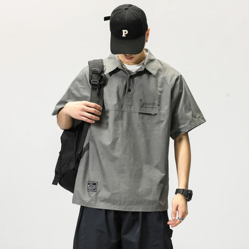 Summer Men's Loose Fit Cotton Work irt Casual ort Sve T-irt Comfortable Breathable Youth Faion Basic Sle
Summer Men's Loose Fit Cotton Work irt Casual ort Sve T-irt Comfortable Breathable Youth Faion Basic Sle