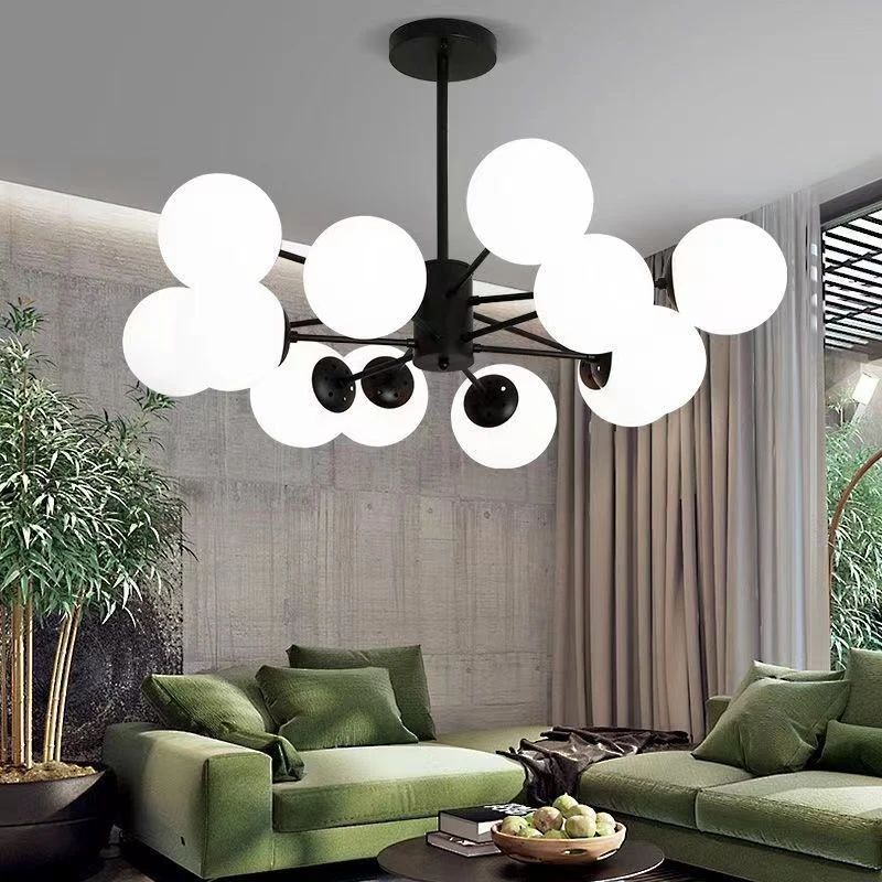 Nordic Style LED Chandelier White Glass Indoor Lighting for Restaurant Bedroom Kitchen Living Room Home Decor
Nordic Style LED Chandelier White Glass Indoor Lighting for Restaurant Bedroom Kitchen Living Room Home Decor