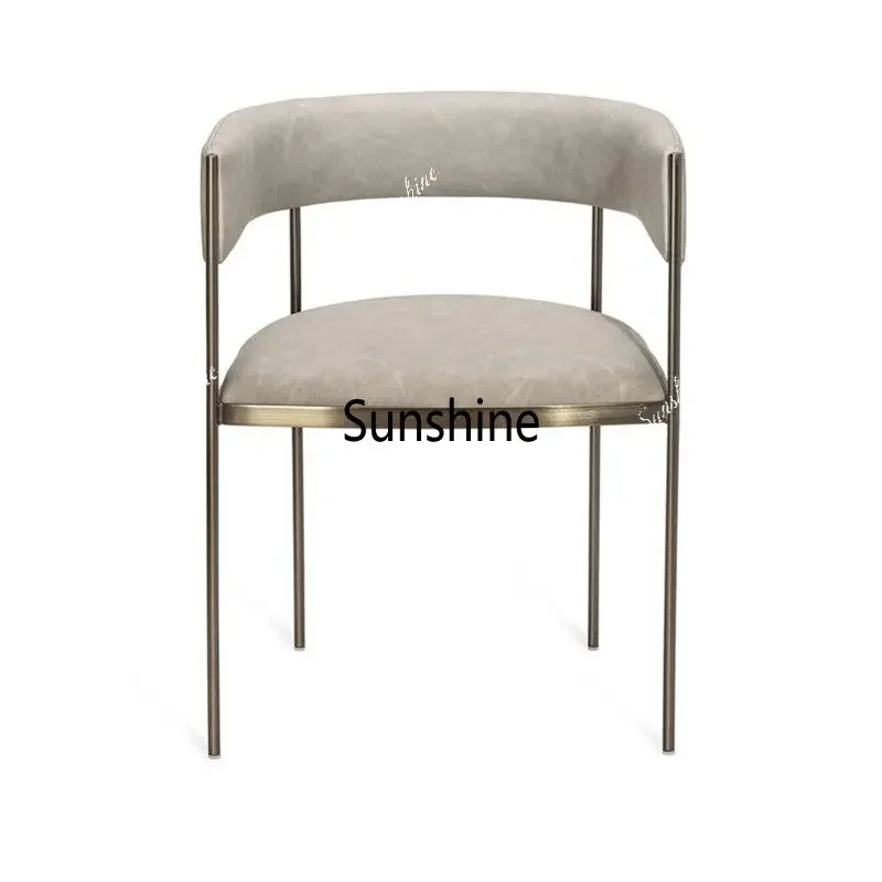 Nordic stainless steel minimalist milk tea shop cafe lounge chair
Nordic stainless steel minimalist milk tea shop cafe lounge chair